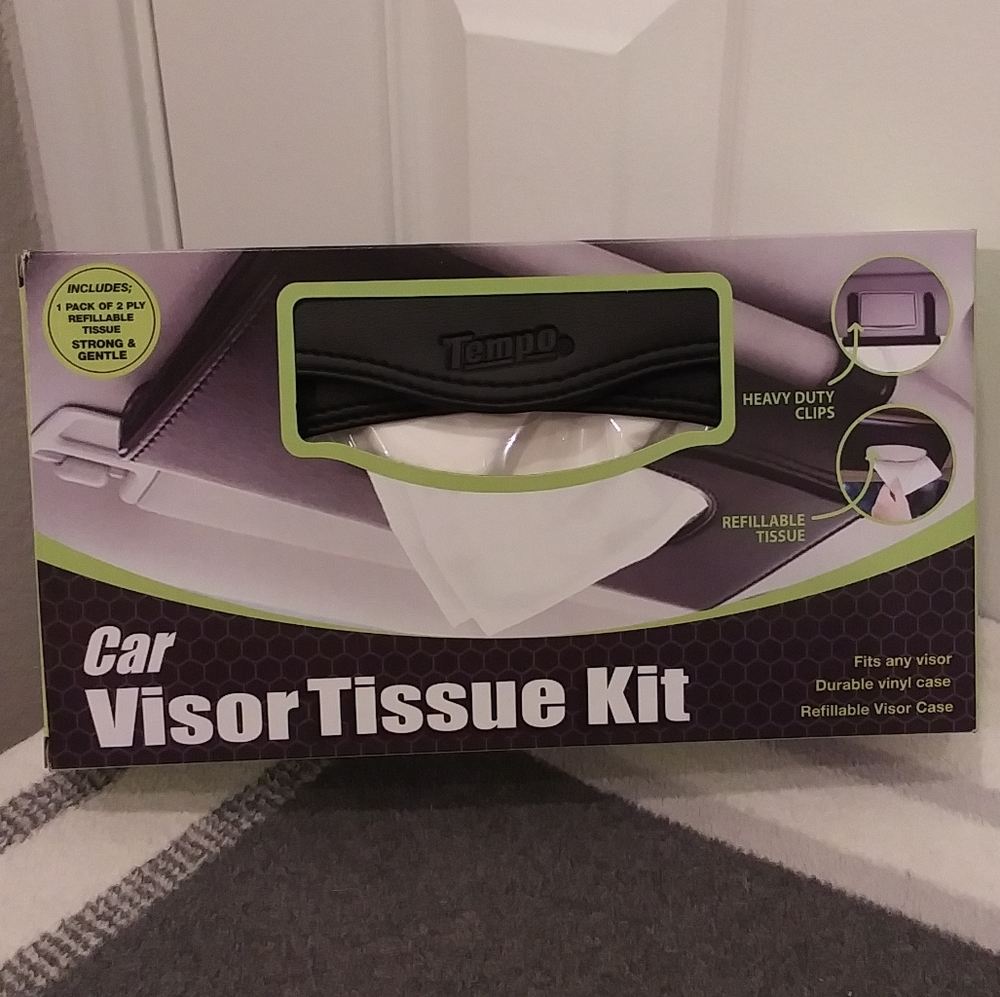 NWT! Car Visor Tissue Holder